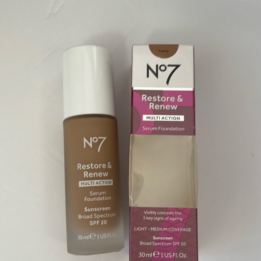 No7 RESORE & RENEW SERUM FOUNDATION NIB